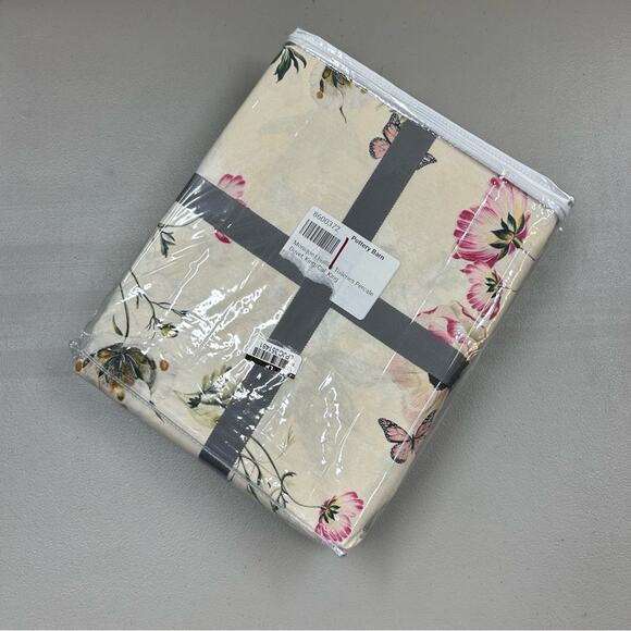 Monique Lhuillier Pottery Barn Tuileries Percale Floral Duvet Cover King Cal NWT - Picture 4 of 6